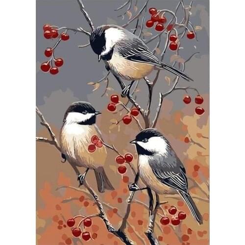 5D DIY diamante pintura círculo completo personaje Animal mosaico pájaro punto de cruz mosaico decoración de la pared del hogar