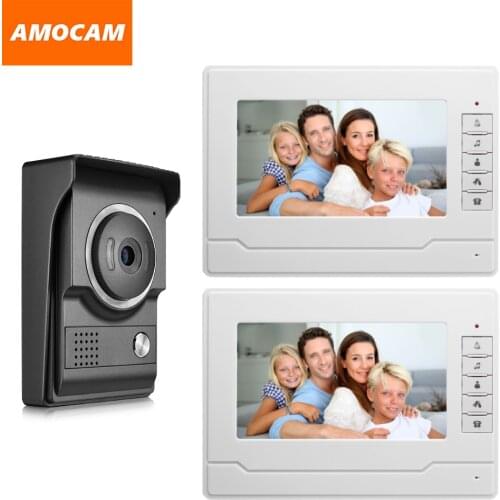 7 inch Monitor Video Intercom Door Phone Doorbell system Video interphone system for Home villa 1-IR camera 2- LCD screen