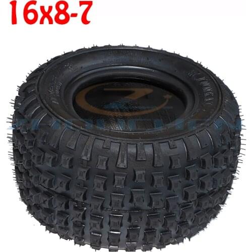 7 inch 16X8-7 inch front and rear universal wheels suitable for kart four-wheel ATV accessories square wear-resistant tires