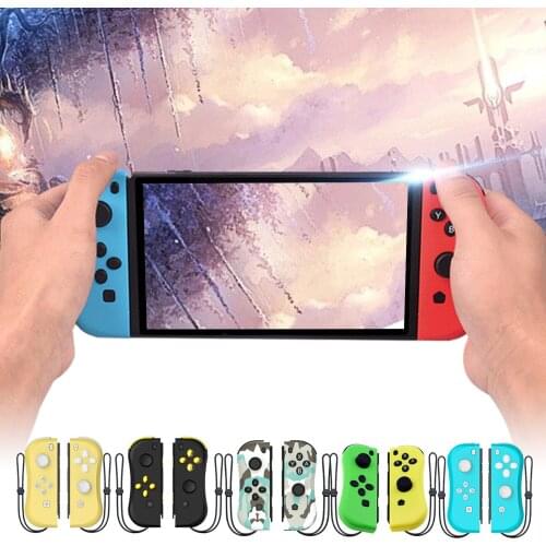 Bevigac 1 Pair Wireless Gamepad Controller Grips Handles with Gyro-Axis Dual-vibration Wrist Strap for Nintendos Nintendo Switch