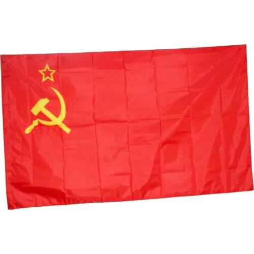 Wholesale 90X150CM CCCP flag russian Union of Soviet Socialist Republics FLAGUSSR Festival USSR Home Decoration pennants