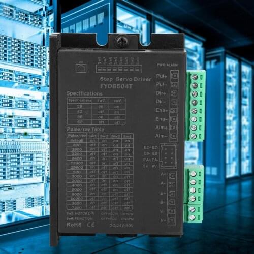 Stepper Motor Driver Nema 2 Phase Closed Loop Automatic Adjustment DC 24-50V 1.0-4.0A Stepping Motor