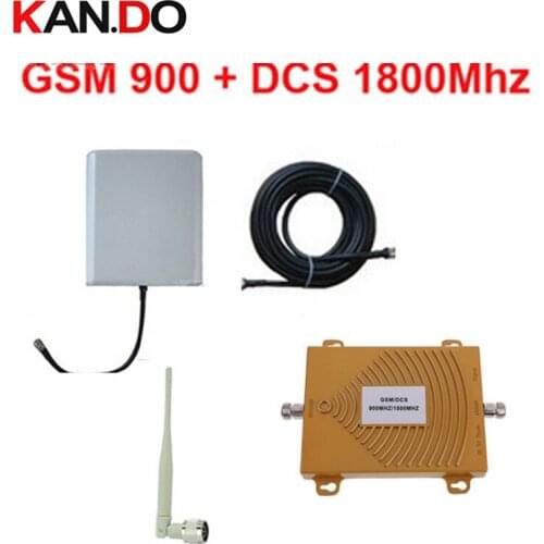 Dual band repeater BOOSTER GSM 900Mhz Booster+DCS Repeater dual band DCS booster kits w/ cable &antennas,dual band GSM booster