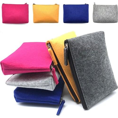 Felt Travel Gadget Organizer Bag Portable Digital Cable Bag Electronics Storage Carrying Case Pouch for USB Power Storage Bag