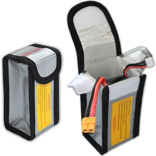 Hot Sale in 2017 LiPo Li-Po Battery Fireproof Safety Guard Safe Bag 64*50*125MM For Protecting Batteries Safety Charging