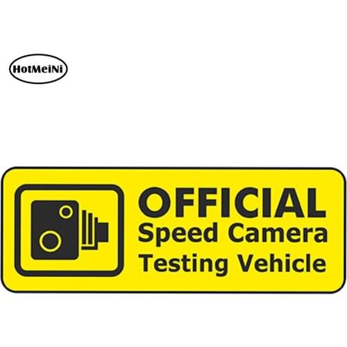 HotMeiNi 13cm x 4.8cm SPEED CAMERA TEST VEHICLE Funny Rat Look JDM Euto Style Vinyl Car Sticker Bumper Window Accessories