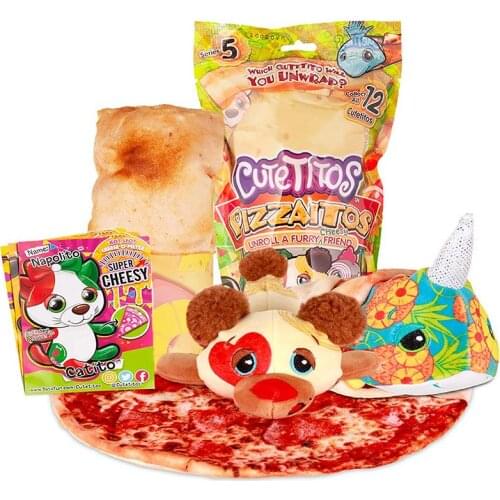 Kawaii Cutetitos Pizzaitos Surprise Stuffed Animals Collectible Pizza Plush Series 5 Anime Figure Birthday Gifts Toys for Girls