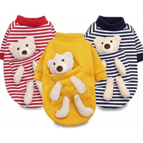 Cute Warm Dogs Clothes Pet Jersey Sweater Outfit Puppy Pets Clothing for Small Medium Dogs Cats Chihuahua Bulldog Yorkies