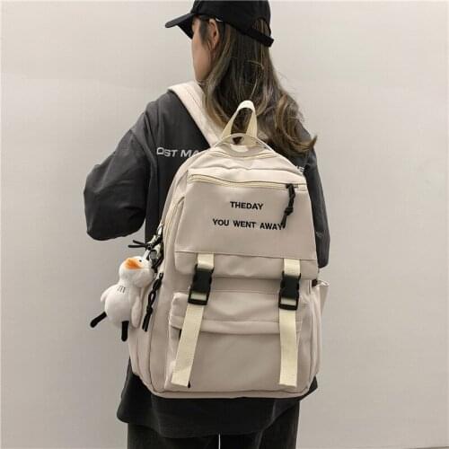 Fashion Backpack Waterproof Women Backpack Nylon Shoulder Bag New Trend Female Bagpack Large School Backpack Teenager Student