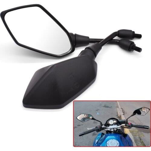 1 Pair Motorcycle Rear View Mirrors For KAWASAKI Z900 Z650 Z800 NINJA 250 300R 300 Z250 Z300 250R 10mm 8mm Side Convex Mirror
