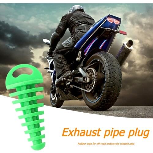 Motorcycle exhaust muffler plug Motor exhaust plug tail pipe off-road silencer wash pipe protector accessory for motocross