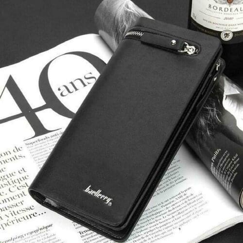 Mens Leather Wallet Zipper Long Clutch Wallets Classic Luxury Wallest Bifold ID Credit Card Holder Purse portefeuille portfel