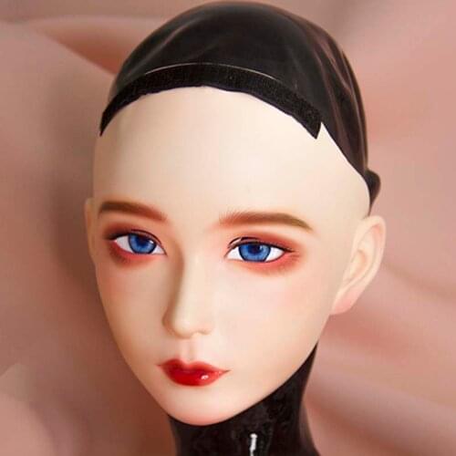 New 03) Handmade Female Girl Resin Latex Full Head Hood Cosplay Kigurumi Mask Crossdresser Transgender Doll Mask