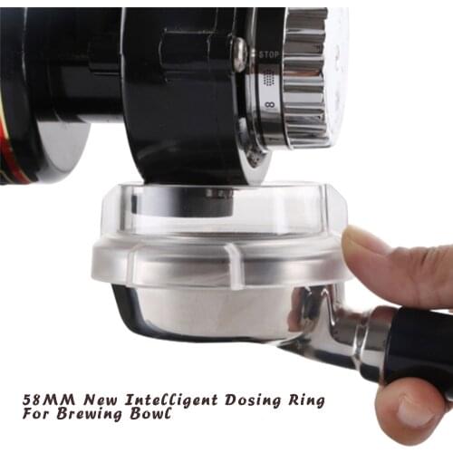 New Food-grade PP IDR Intelligent Dosing Ring For Brewing Bowl Coffee Powder Espresso Barista Tool 58MM Profilter Coffee Tamper