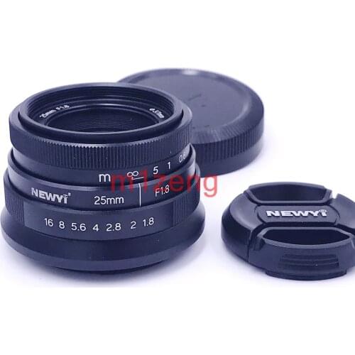 25mm F1.8 APS-C Movie Manual Focus Prime Lens for Sony a7r3 a9 A6600 fuji xt30 xh1 xa5 m43 em1 em5 gh5 gf9 canon eosm camera