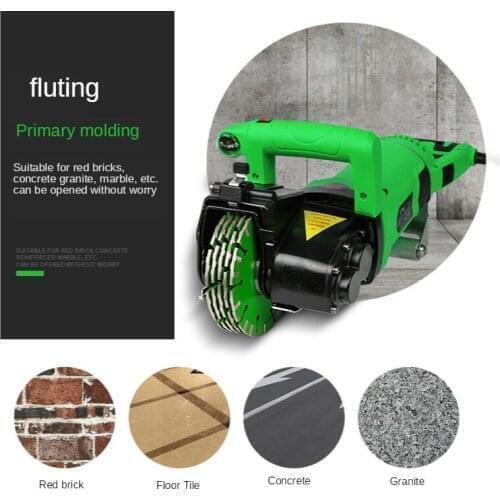 Wall chaser one-time forming dust-free hydropower project installation concrete wall trunking wall cutting machine