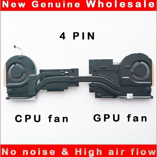 Laptop cpu gpu cooling heatsink fan cooler radiator for DELL 0VP4F7 0M06D7 0CD6WC VP4F7 M06D7 CD6WC ND68419-19J28 19J29