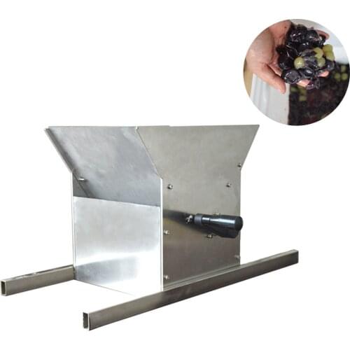 Stainless Steel grape Grinder Manual crusher Portable Fruit Scratter Pulper for Wine Pressing