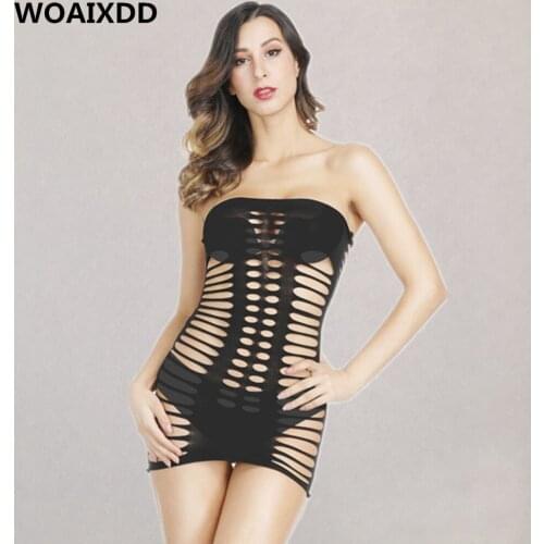 Sexy Fishnet Crotchless Open Crotch Dress Erotic Female Porn Underwear Fetish Sex Suit Hot Mature Women Hollow Out Porn Lingerie