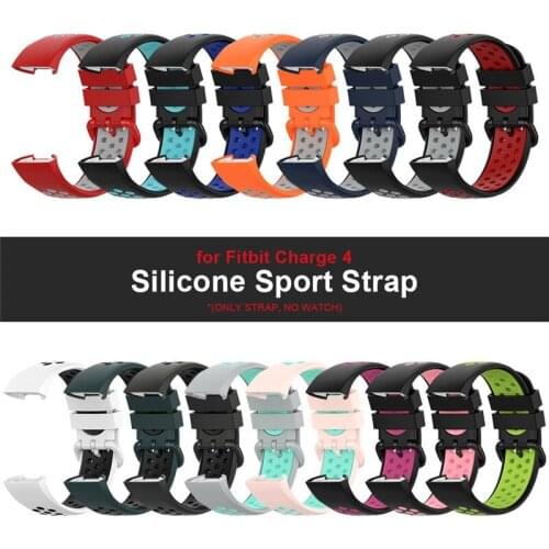 Silicone Band For Fitbit Charge 4 Wrist Strap For Fitbit Charge 3/3 SE Smart Bracelet Sport Watch Straps Wristband Accessories