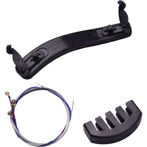 Violin Shoulder Rest Mute Strings Set Violin Part Replacement Kit for 3/4 4/4 Violins String instrument accessories