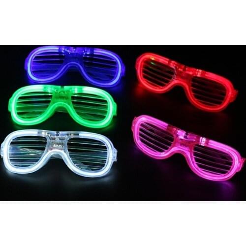 1pcs Flash Luminous Star Love Blinds Hollow Out Glasses KTV Night Club Disco Dancing Party Concert Girls Boys Women Men Gift Toy