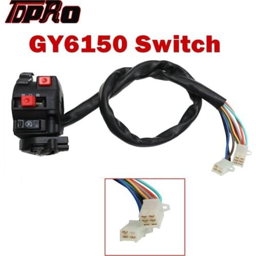 TDPRO 9 Pins 7/8'' Motorcycle Handlebar Horn Turn Signal Indicator Lamp Control Switches Kill Light Starter Choke Switch Botton