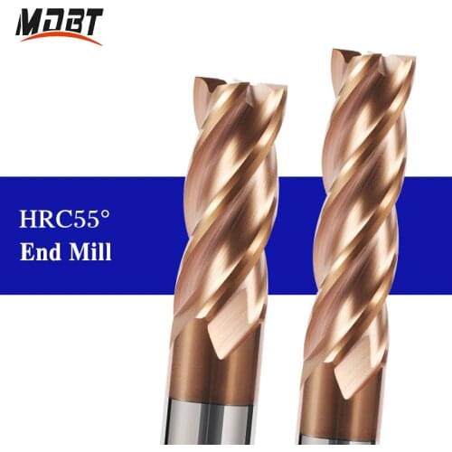 HRC55 Carbide End Mill 4Flutes 2Flutes End Mills Tungsten Machine Milling Cutter Tools Cutting Tool CNC Maching Endmills