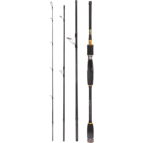 Carbon Fiber Fishing Rod Travel Spinning Lure Rod 4pc Saltwater Pole 7-10ft
