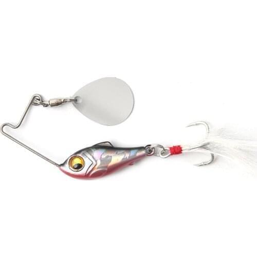 1Pcs Rotating Metal VIB Vibration Bait Spinner Spoon Fishing Lures 10g/15g/20g Treble Hooks Wobblers Bass Pesca Tackle