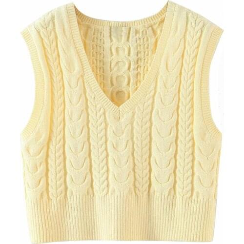 Kintted Waistcoat Sweater Kintwear Vest Sleeveless for Women and Girls