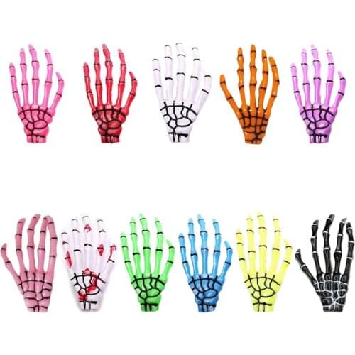 Skeleton Claw Skull Hand Hair Clip Hair pin Zombie Punk Horror Bobby Pin Barrette donna ragazze accessori moda per capelli