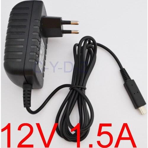 1PCS High Quality 12V 1.5A 1500mA Charger EU plug for Acer Iconia Tab A510 A700 A701 Tablet PC 10.1 inch Power Supply Adapter
