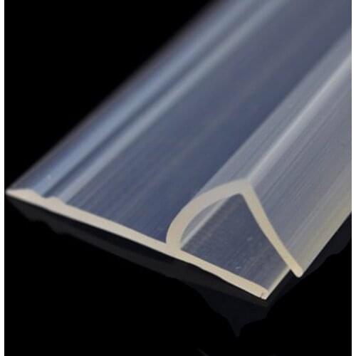 1 Piece 2M Sealing Seal Strip Waterproof H Type Silicone Rubber Shower Door Glass Window Sealing Strips