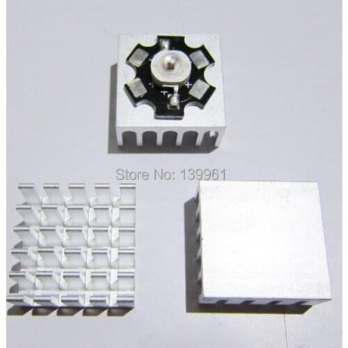 10pcs x Led heatsinks for 1W 3W High power Leds-- 22*22*10MM