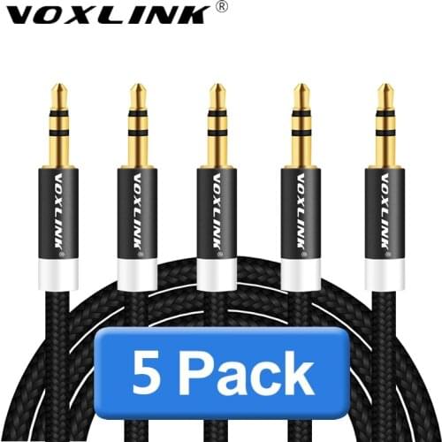 VOXLINK Audio Cable Jack 3.5 mm Speaker Line Aux Cable for iPhone 6 Samsung galaxy s8 Car Headphone Xiaomi redmi 4x Audio Jack
