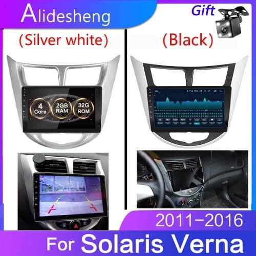 2GRAM DSP 2 din Car Radio Multimedia Video Player Navigation GPS Car Android For Hyundai Solaris Accent Verna 2011 2012-2016