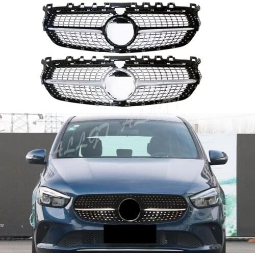 Car Front Racing Bumper Mesh Grill Bar Vent Upper Cover For Mercedes-Benz B-Class W247 2019 2020 General