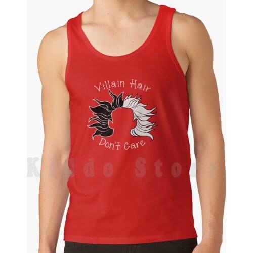 Villain Hair Don' ; T Care tank tops vest sleeveless 101 Dalmatians Cruella De Vil Villain Walt World Family Family