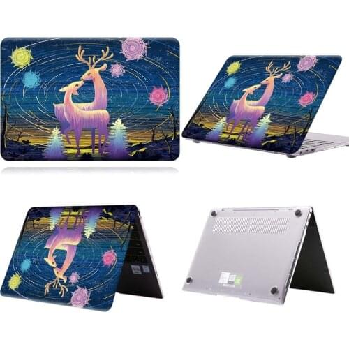 Twin Deer Paint Pattern Laptop Case For MateBook 13/13 AMD Ryzen/14/D14/D15/X 2020/X Pro/Pro 16.1/Honor MagicBook 14/15