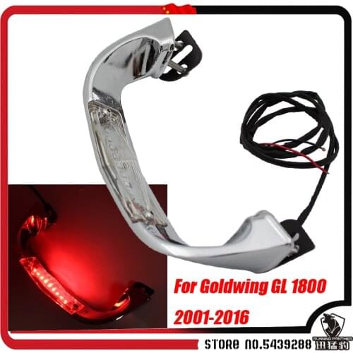 Chrome ABS Trunk Handle Light LED For Honda Goldwing GL 1800 GL1800 2001-2016 2012 2013 2014 2015