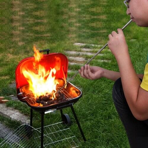 BBQ Tools Pocket Bellows steel Outdoor hunting Gear Collapsible Fire Tool Builds Fire By Blasting Air fire starting kit