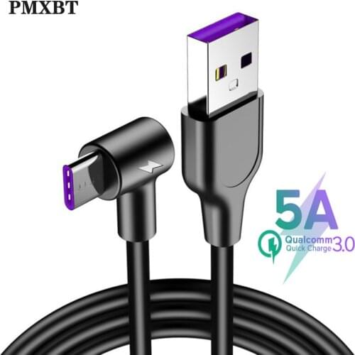 1m 2m Type C USB Cable for Samsung S10 S9 S8 5A Super Quick Charge for Huawei Mate 20 10 Plus P30 P20 Pro 5A Fast Charging Cord