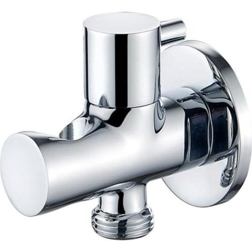 Solid Brass Shower Head Bracket Holder Wall Mount, Chrome finish shower holder with spout SV013