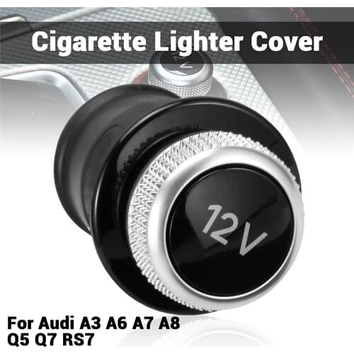 Cigarette Lighter Cover For Audi A3 A6 A7 A8 Q5 Q7 RS7 8W0 8WD 919311 Chrome Plated Cigarette Lighter Plug 4H0919311/4L0919311