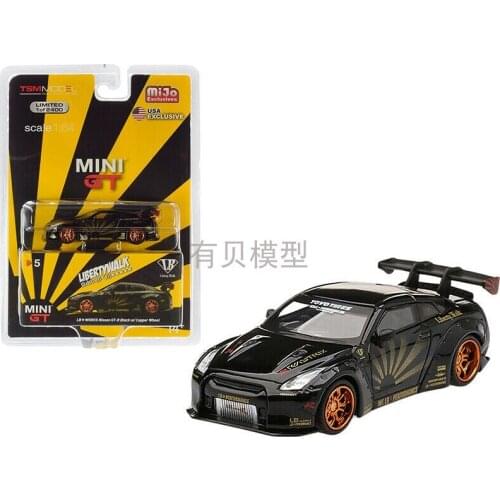 MINI GT cars 1/64 Nissan GTR R35 LB Works Collector Edition Metal Diecast Model Car