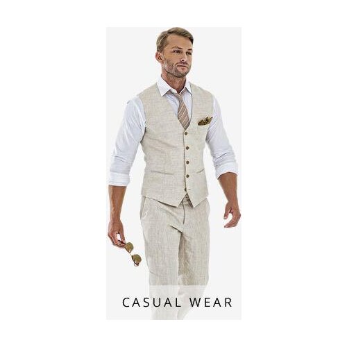 Latest Coat Pant Designs Ivory White Casual Beach Men Suit Slim Fit 2 Piece Summer Tuxedo Custom Groom Suits Vestidos Vest+Pant