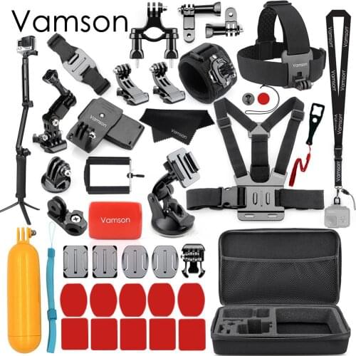 Vamson for Gopro Hero7 5 Accessories Set For Gopro Hero 8 7 5 black hero 7 6 4 3+ session for xiaomi for SJCAM Accessories VS79