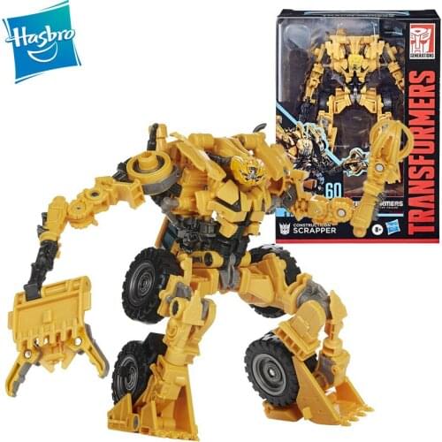 Original Hasbro Transformers Toy Voyager Class Studio Series SS60 Revenge of The Fallen Constructicon Scrapper Action Figure Toy