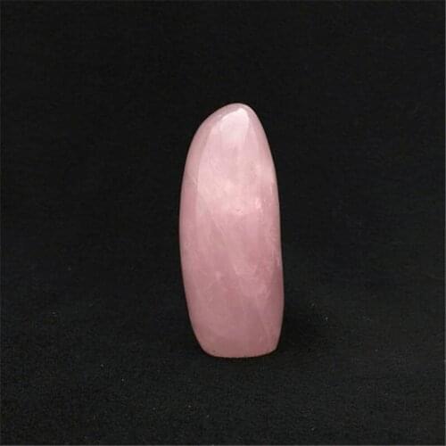 Drop shipping Natural rose quartz Crystal gemstone free standing meditation reiki healing chakra crystal polished tumble stone